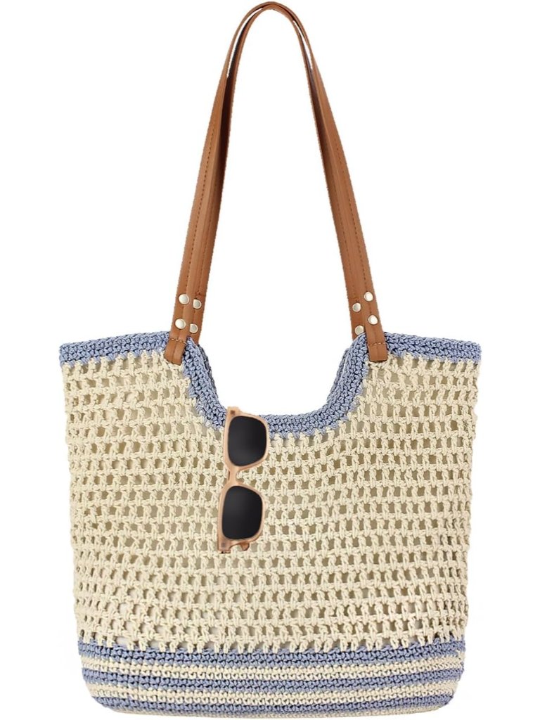 Crochet Beach Bag Summer Woven Tote Bag Crochet Purse For Women Handbags Boho Sh